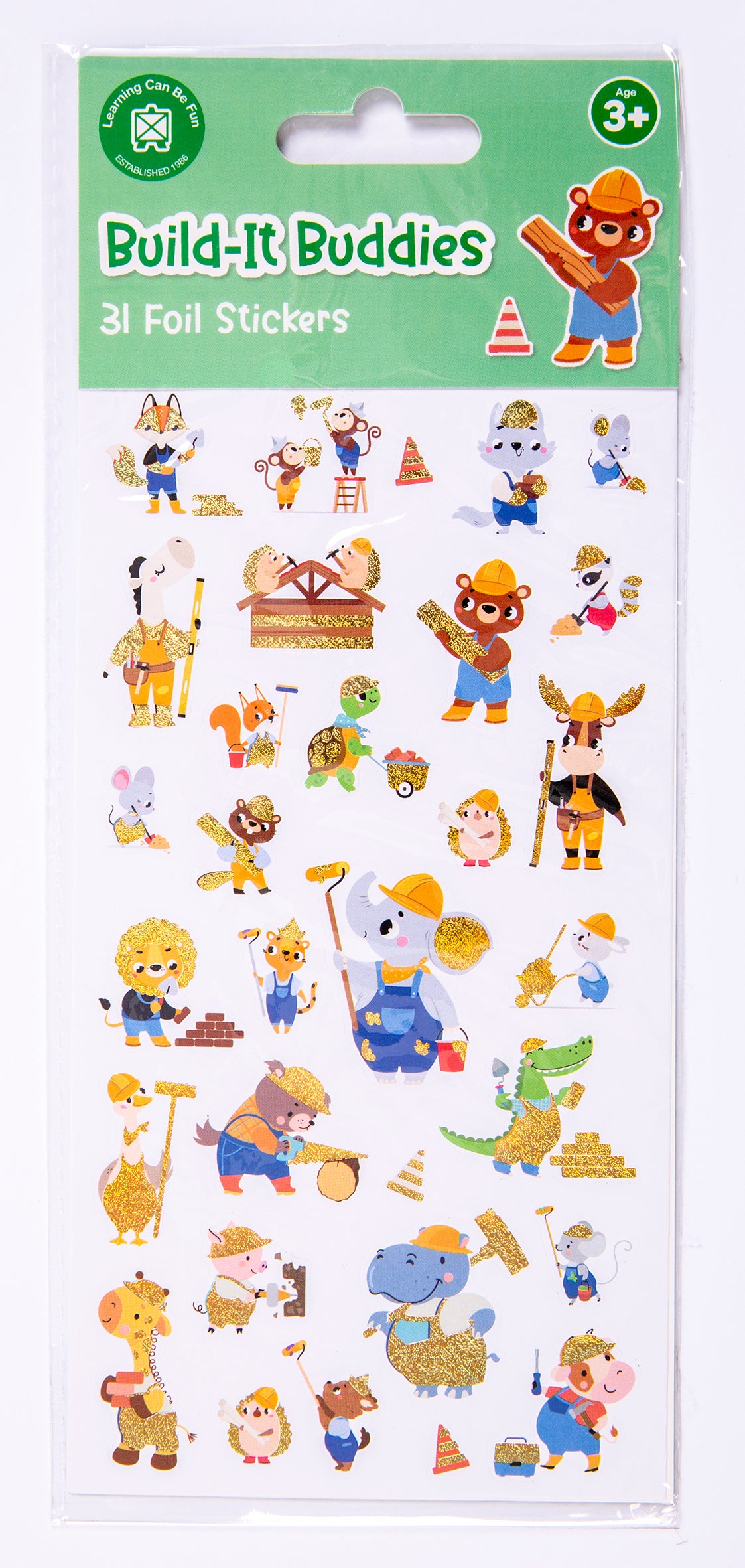 Build-It Buddies - Foil Sticker Set - Educational Vantage