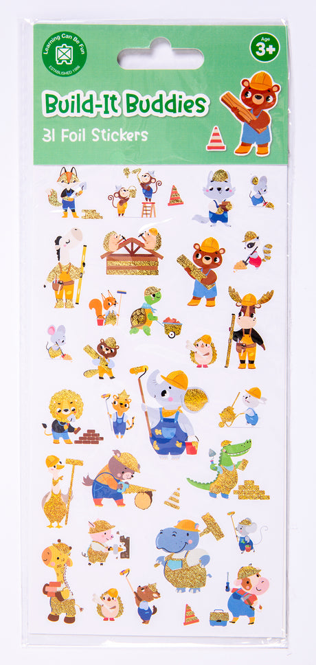 Build-It Buddies - Foil Sticker Set - Educational Vantage
