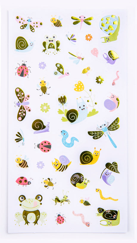 Creepy Crawly Crew - Foil Sticker Set - Educational Vantage