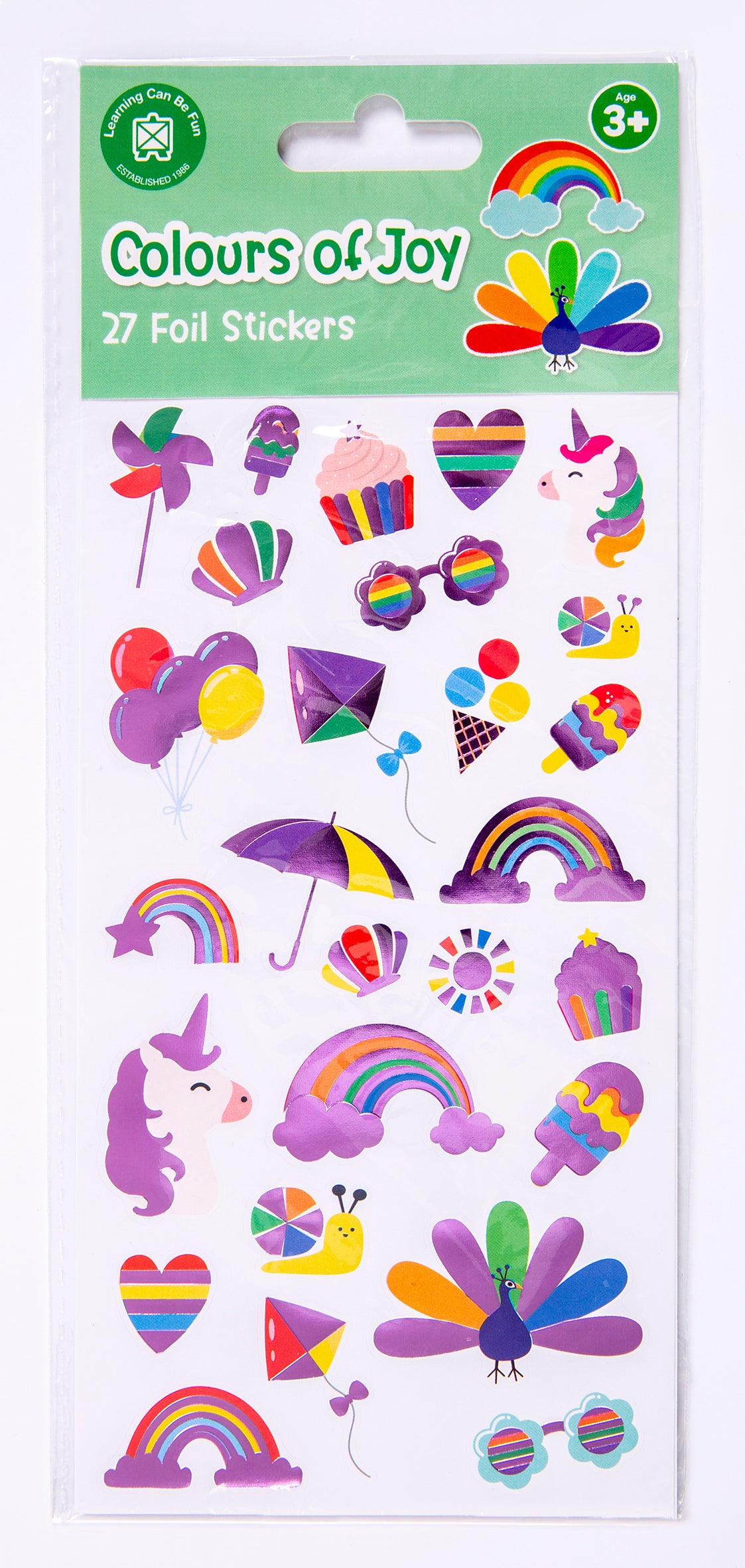 Colours of Joy  - Foil Sticker Set - Educational Vantage