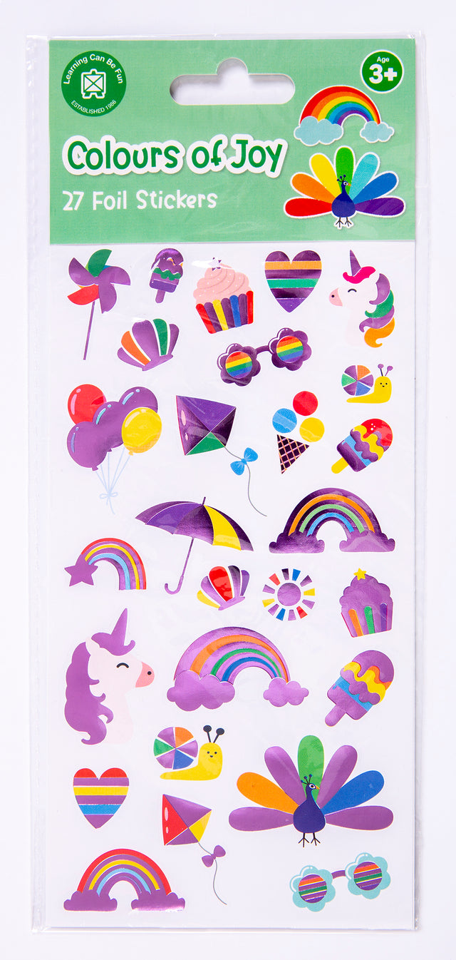 Colours of Joy  - Foil Sticker Set - Educational Vantage