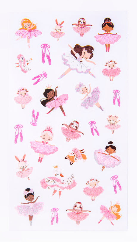 Ballet Stars - Glitter Sticker Set - Educational Vantage