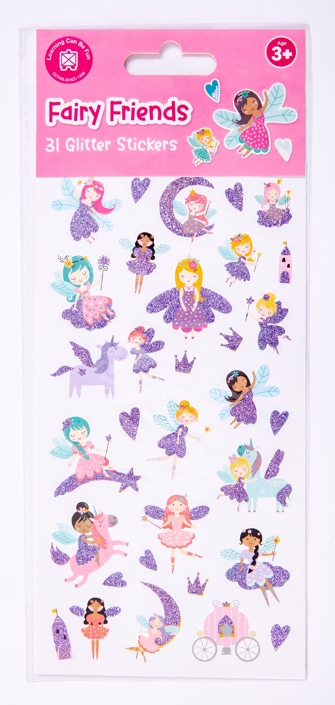 Fairy Friends - Glitter Sticker Set - Educational Vantage