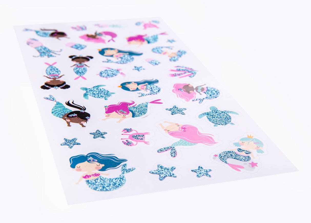 Mermaid Magic - Glitter Sticker Set - Educational Vantage