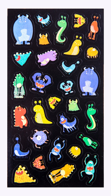 Monster Mayhem - Glow Sticker Set - Educational Vantage