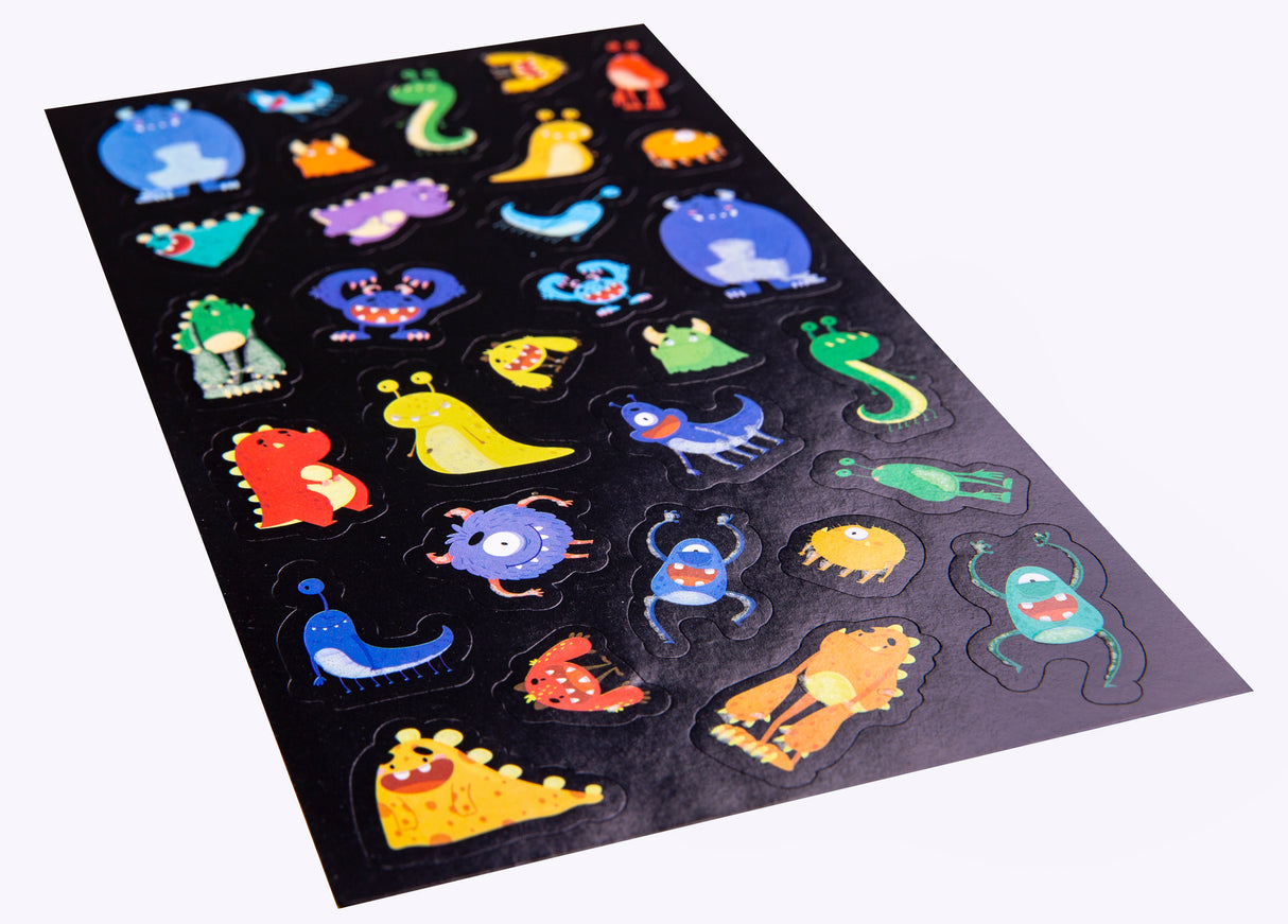 Monster Mayhem - Glow Sticker Set - Educational Vantage