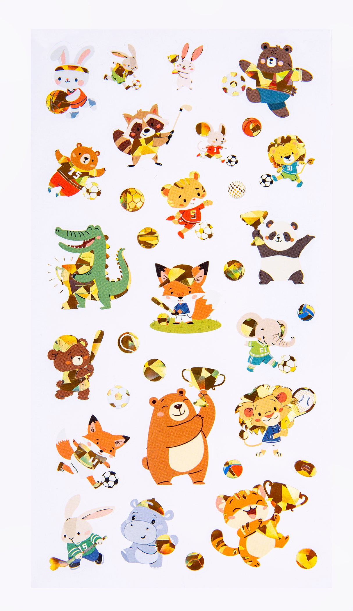 Animal Athletes - Holo Sticker Set - Educational Vantage
