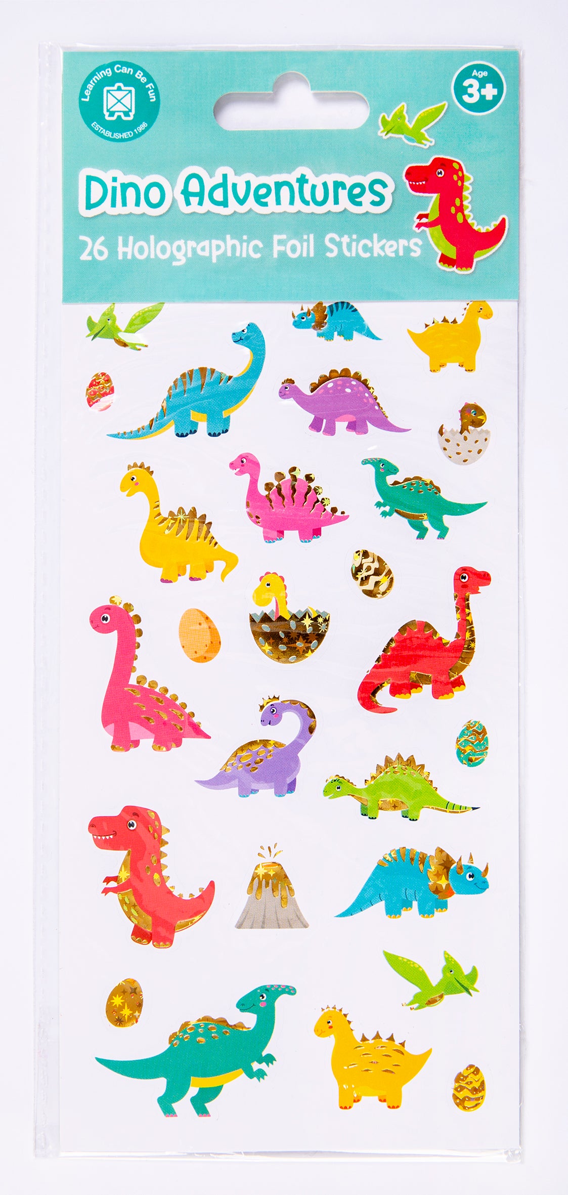 Dino Adventures - Holo Sticker Set - Educational Vantage