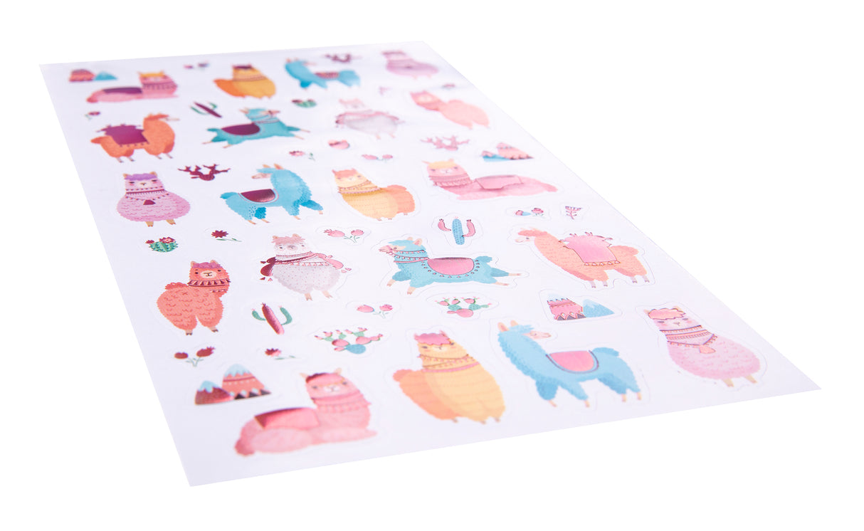 Llama Love - Holo Sticker Set - Educational Vantage