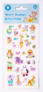 Beach Buddies - Puffy Sticker Set - Educational Vantage