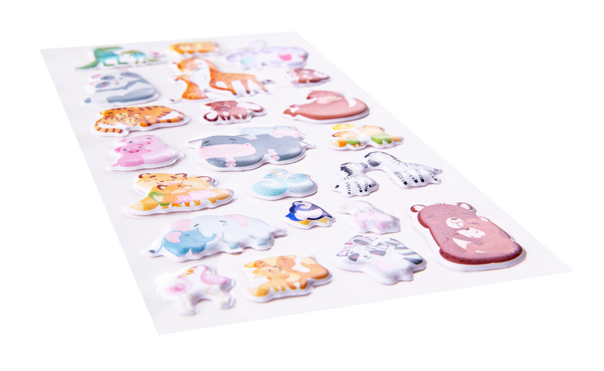 Little Paws, Big Love - Puffy Sticker Set - Educational Vantage