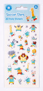 Soccer Stars - Puffy Sticker Set - Educational Vantage