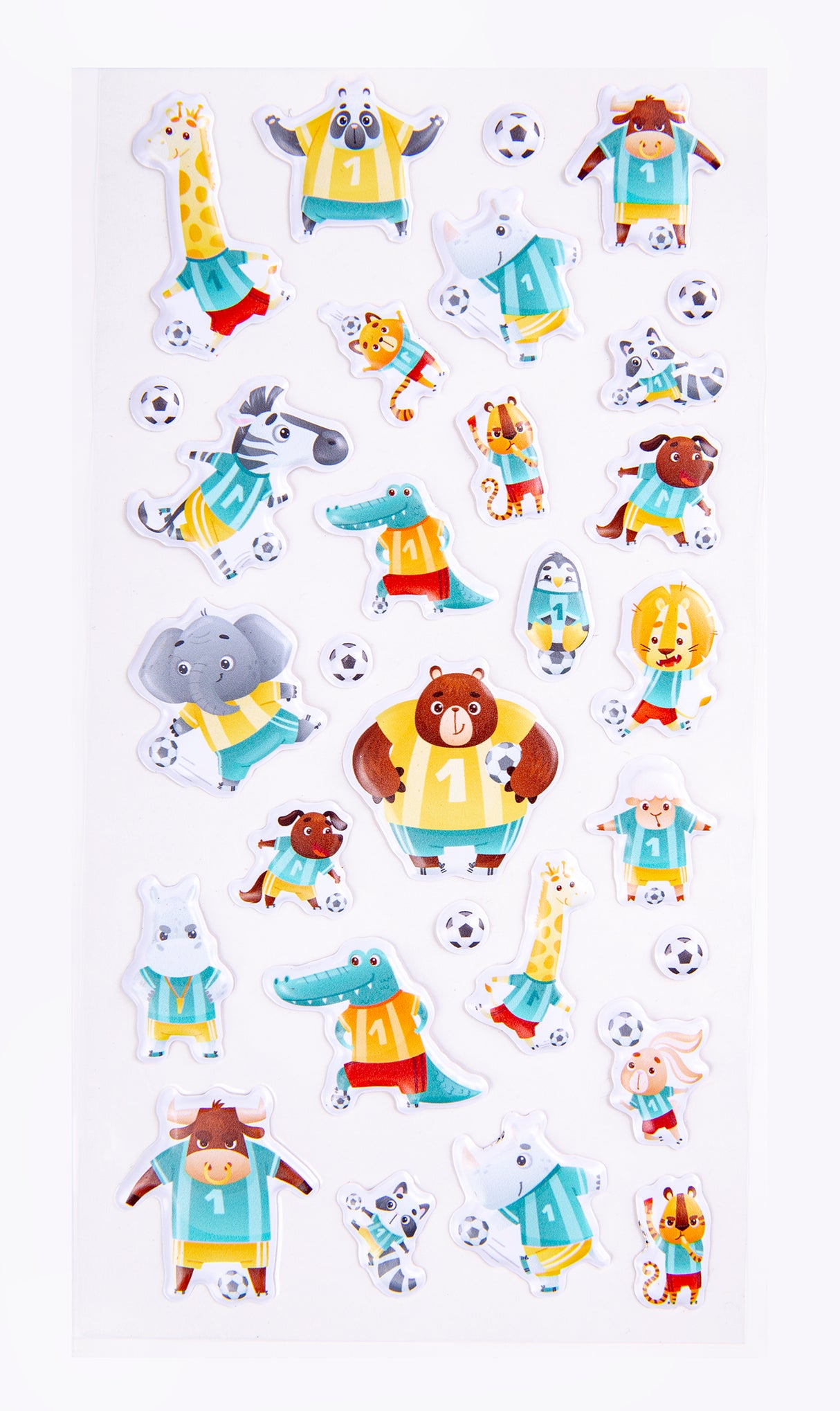 Soccer Stars - Puffy Sticker Set - Educational Vantage