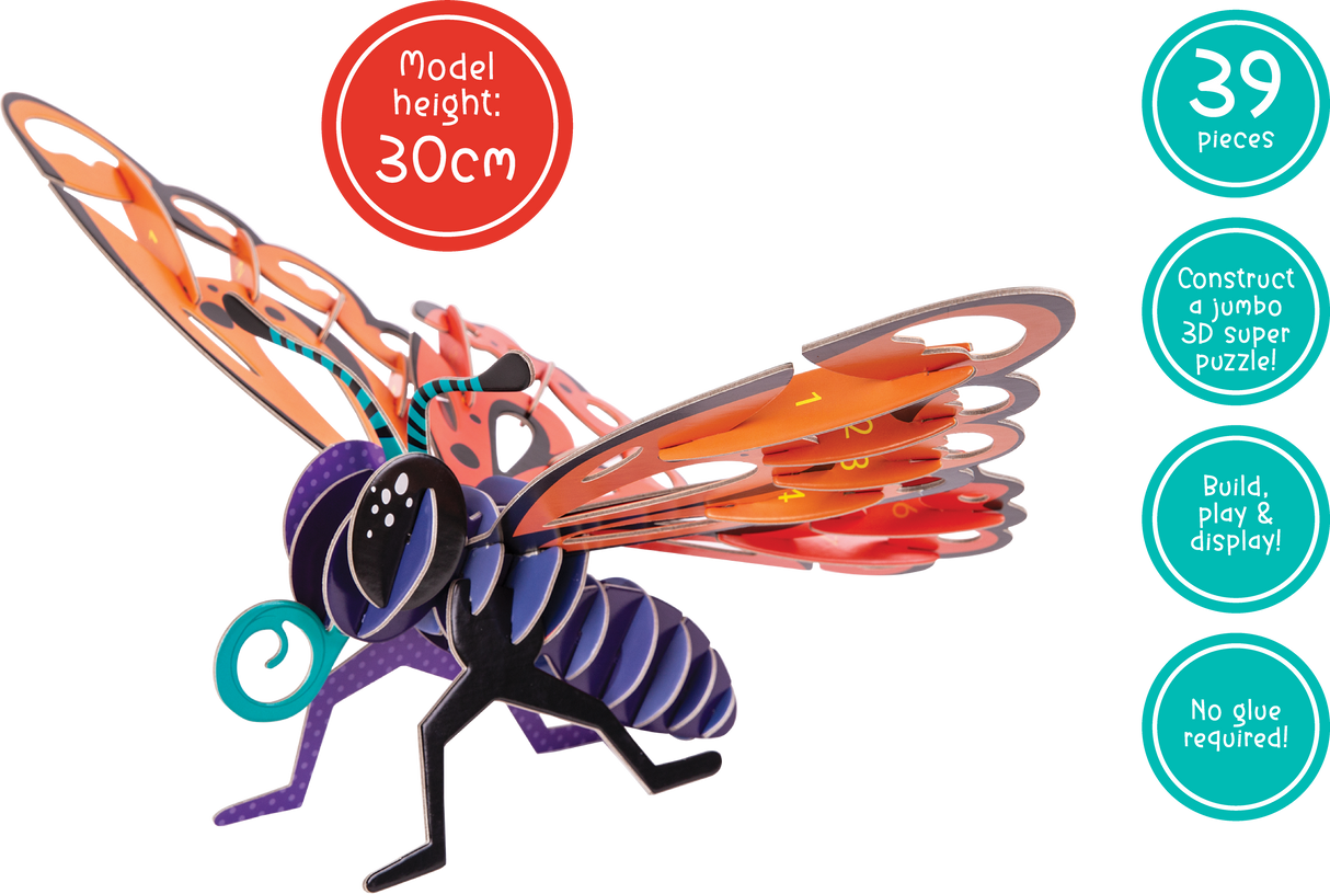 Giant 3D Puzzle - Beautiful Butterfly - Educational Vantage