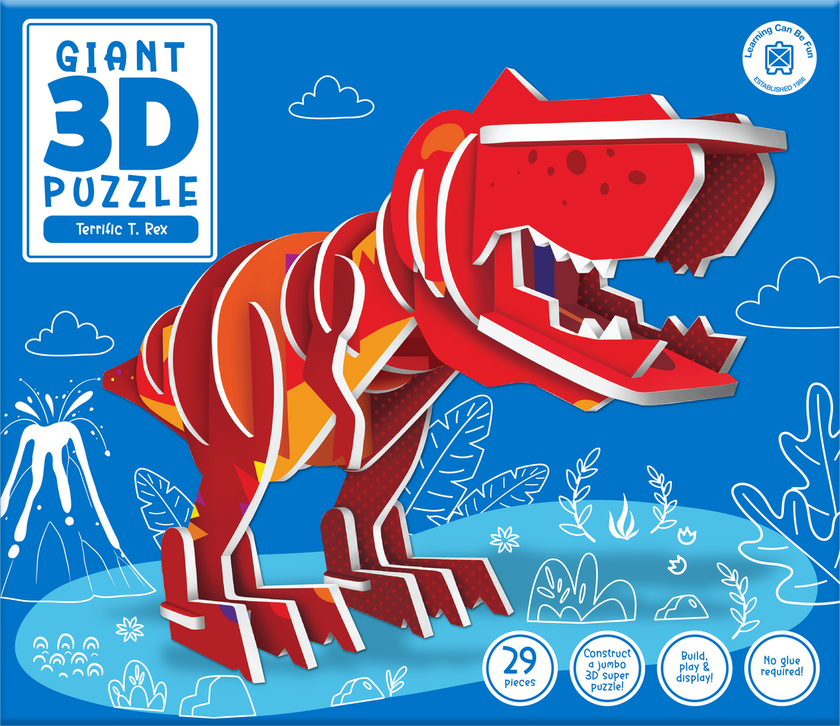 Giant 3D Puzzle - Terrific T. Rex - Educational Vantage