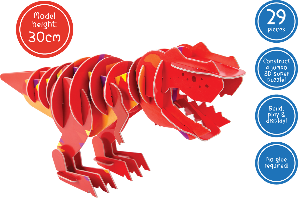 Giant 3D Puzzle - Terrific T. Rex - Educational Vantage