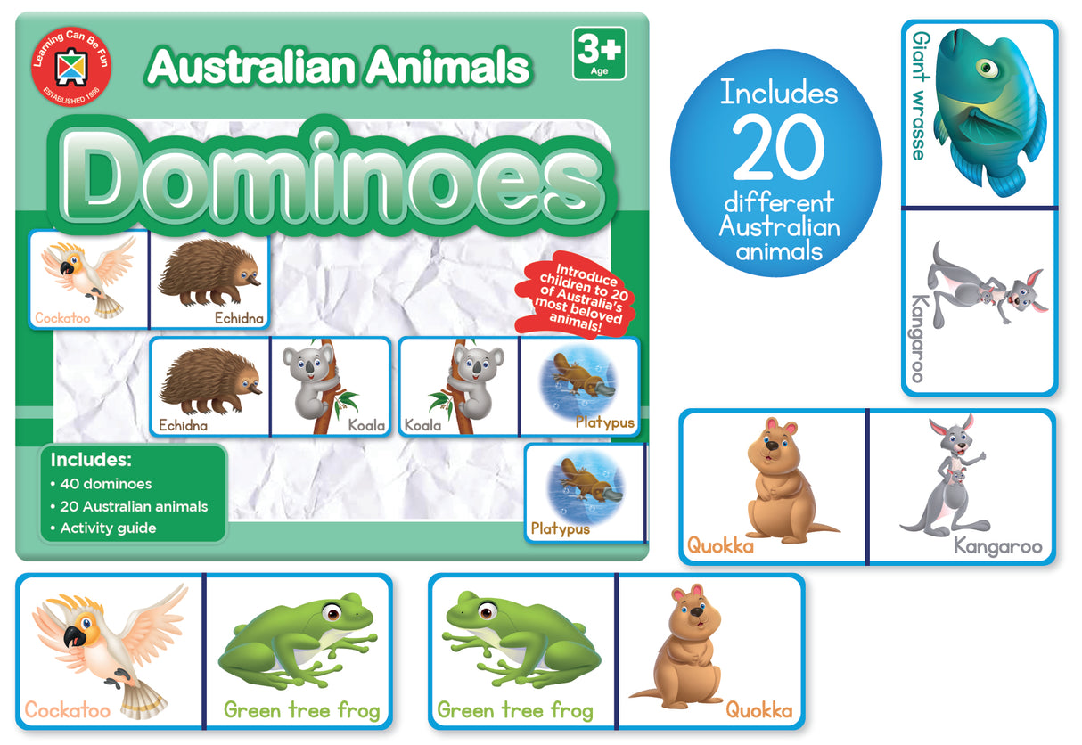 Australian Animals Dominoes - Educational Vantage