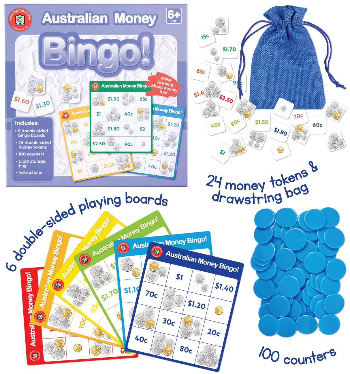 Australian Money Bingo - Educational Vantage