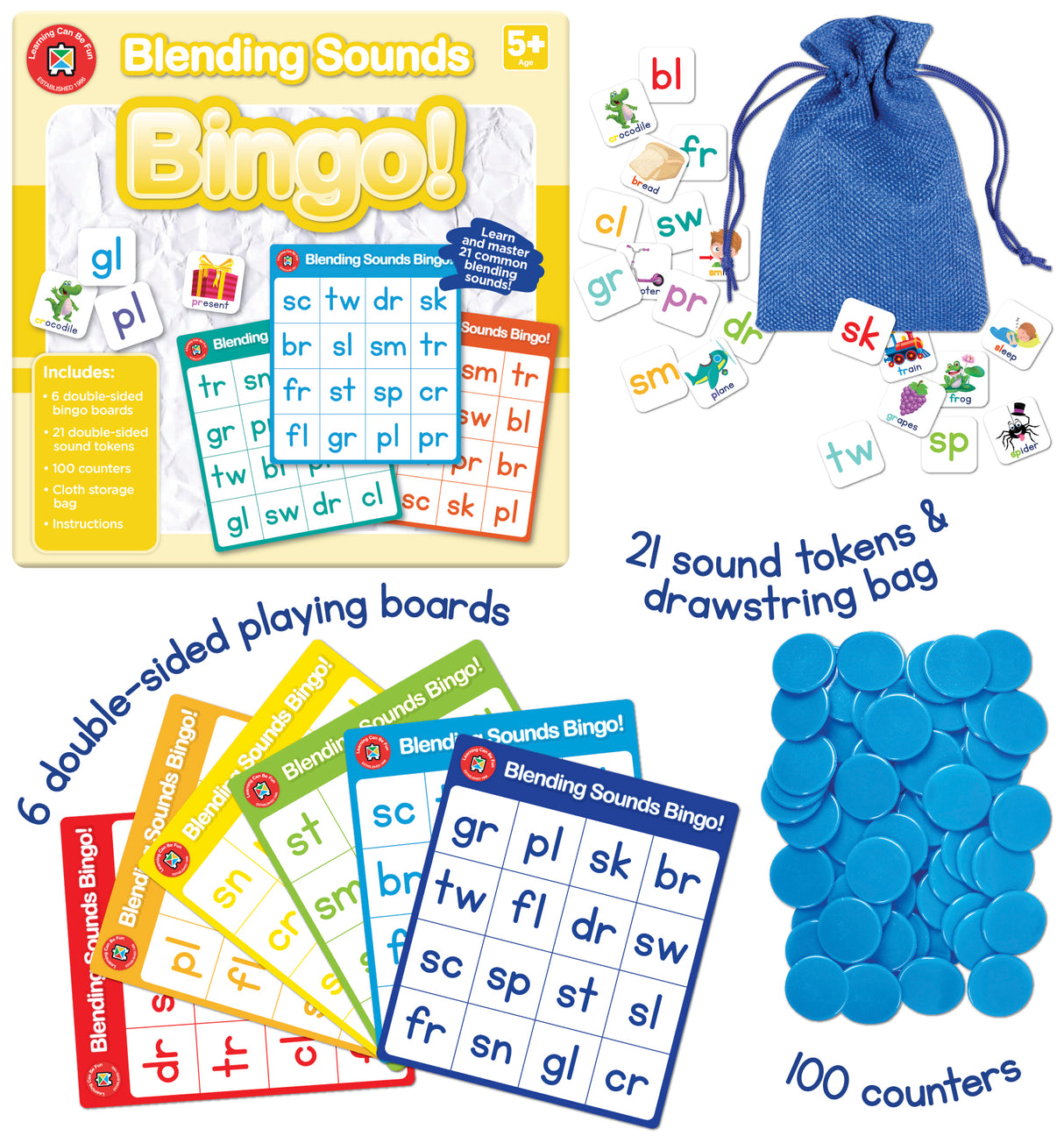 Blending Sounds Bingo! - Educational Vantage