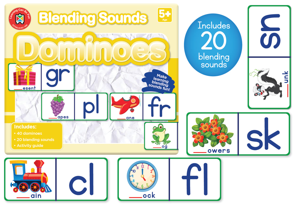 Blending Sounds Dominoes - Educational Vantage
