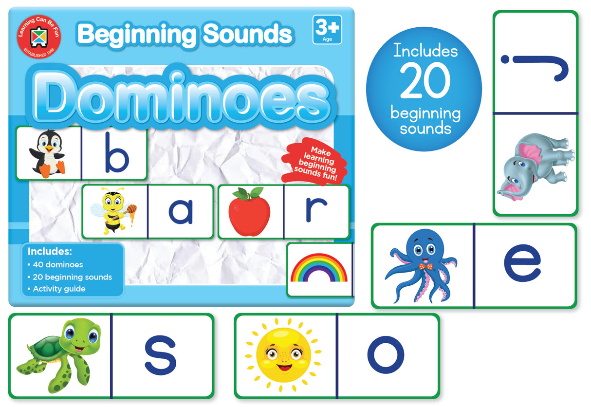 Beginning Sounds Dominoes - Educational Vantage