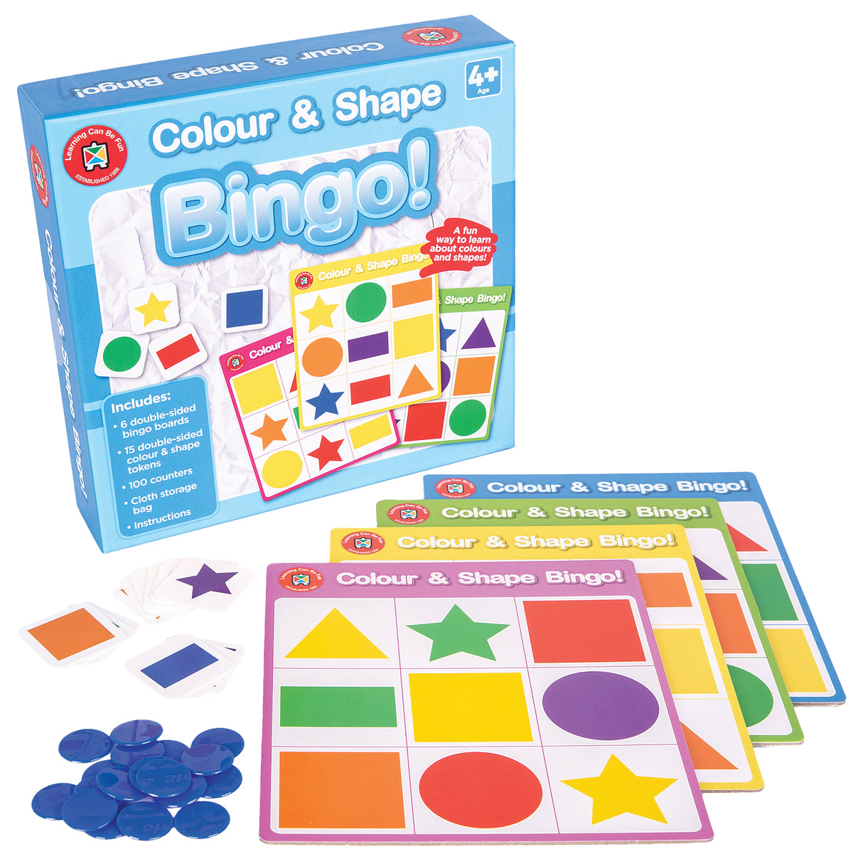 Colour & Shape Bingo - Educational Vantage