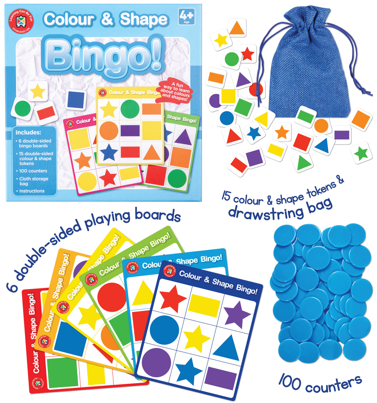 Colour & Shape Bingo - Educational Vantage
