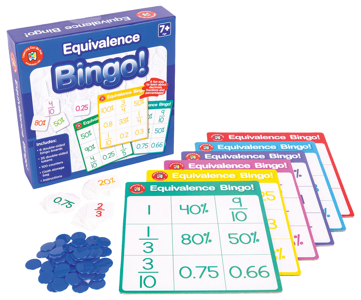 Equivalence Bingo - Educational Vantage