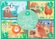 4-in-1 Puzzle Set: Animals of the World - Educational Vantage