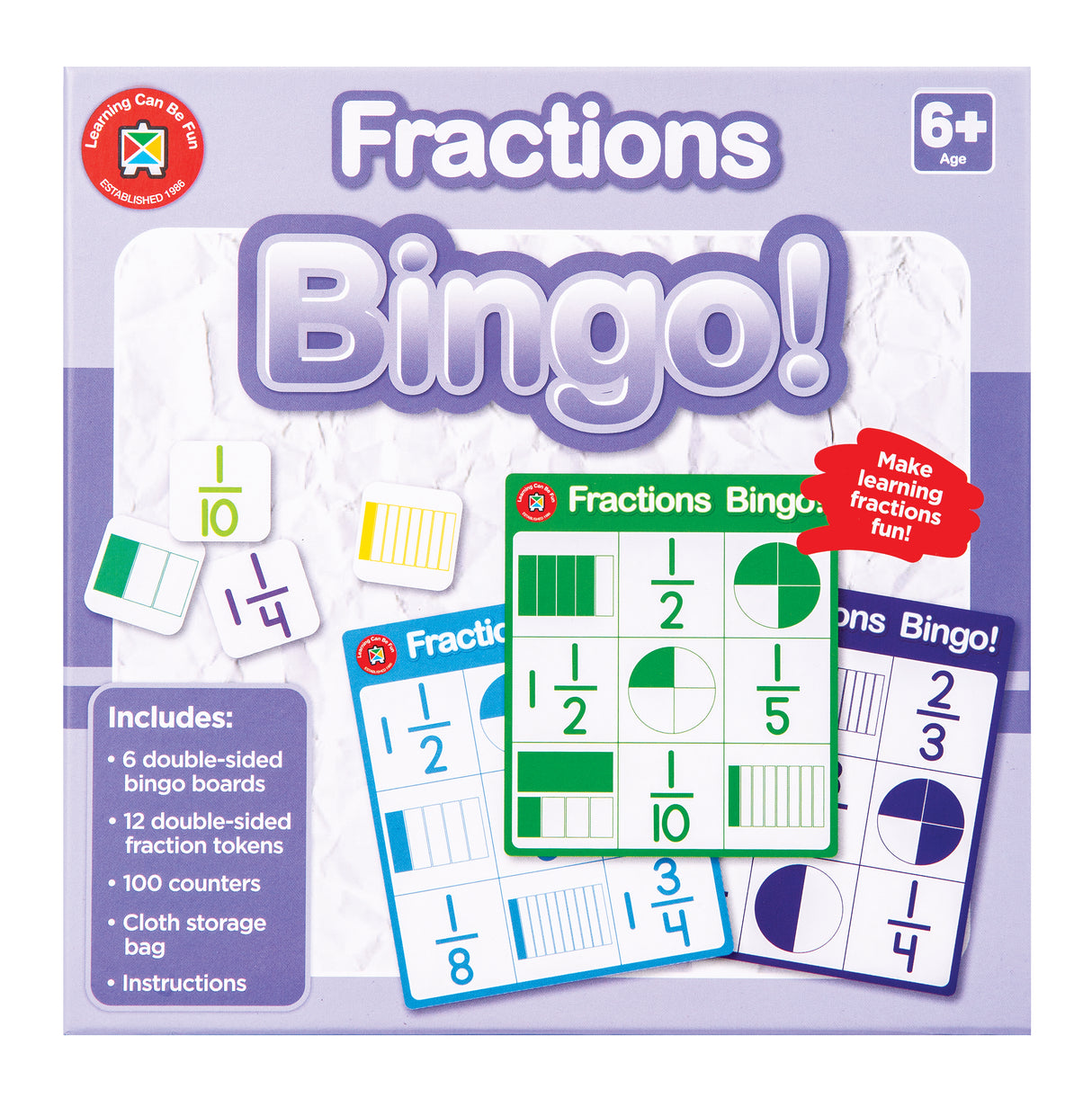 Fractions Bingo - Educational Vantage