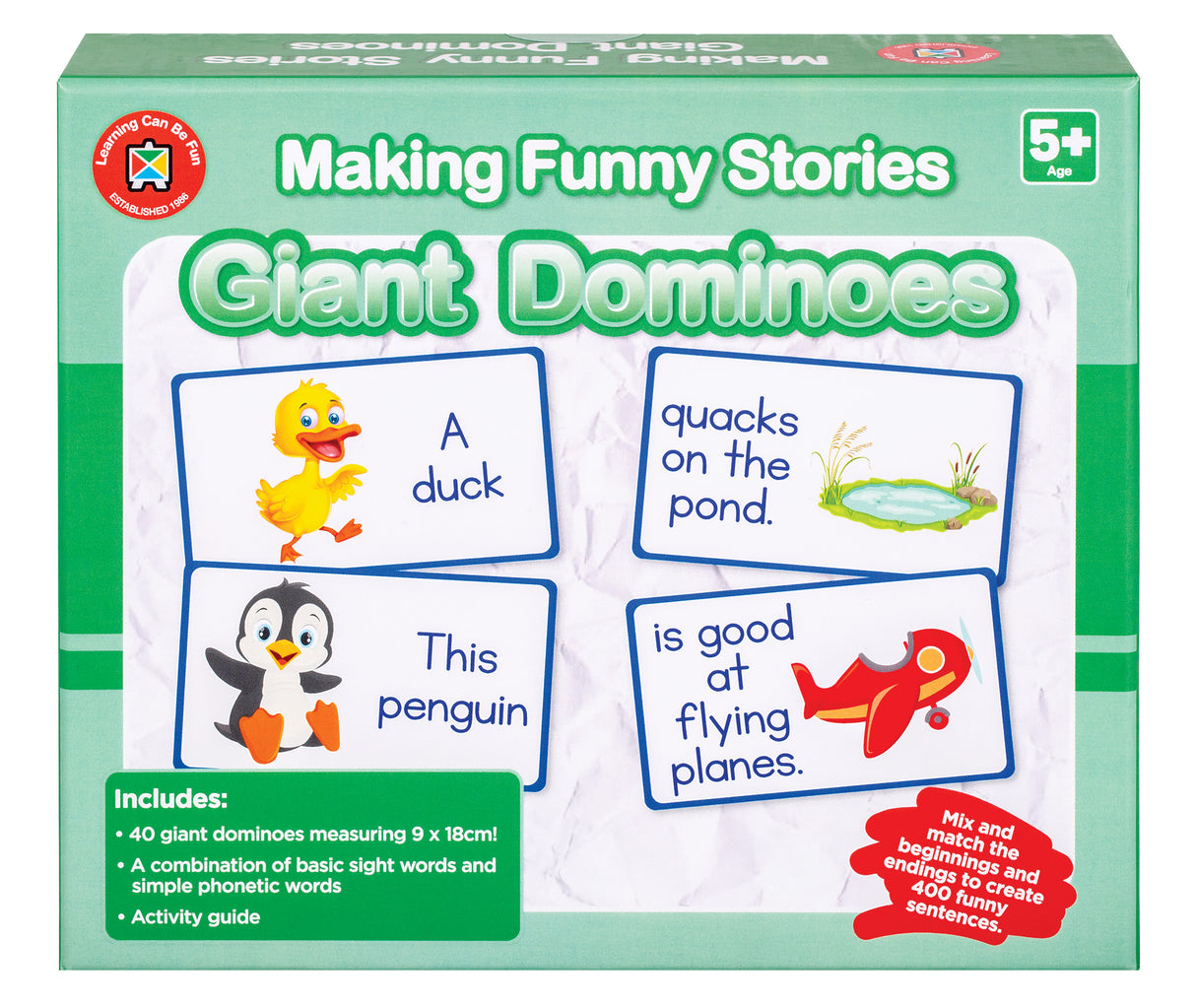 Making Funny Stories Giant Dominoes - Educational Vantage