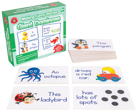 Making Funny Stories Giant Dominoes - Educational Vantage