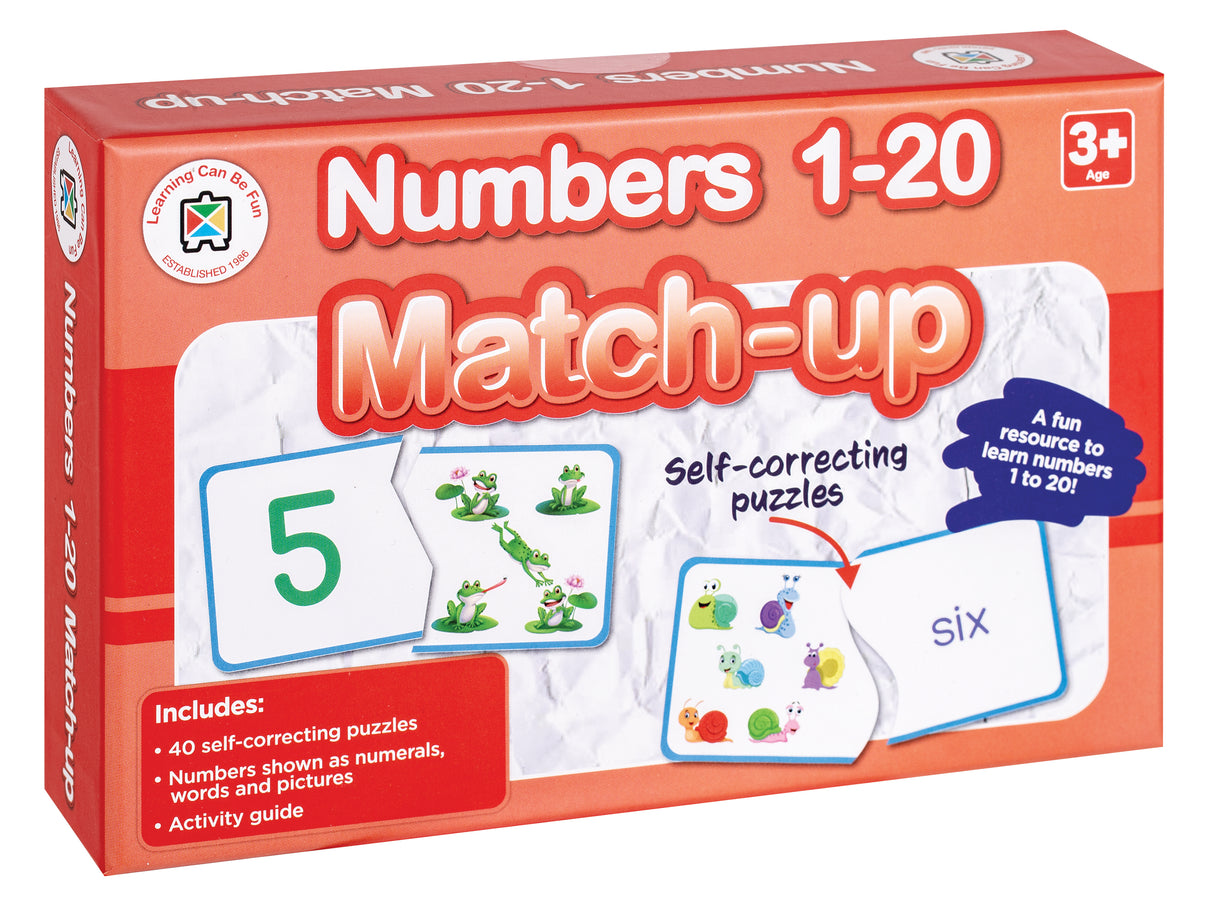 Numbers 1-20 Match-up - Educational Vantage