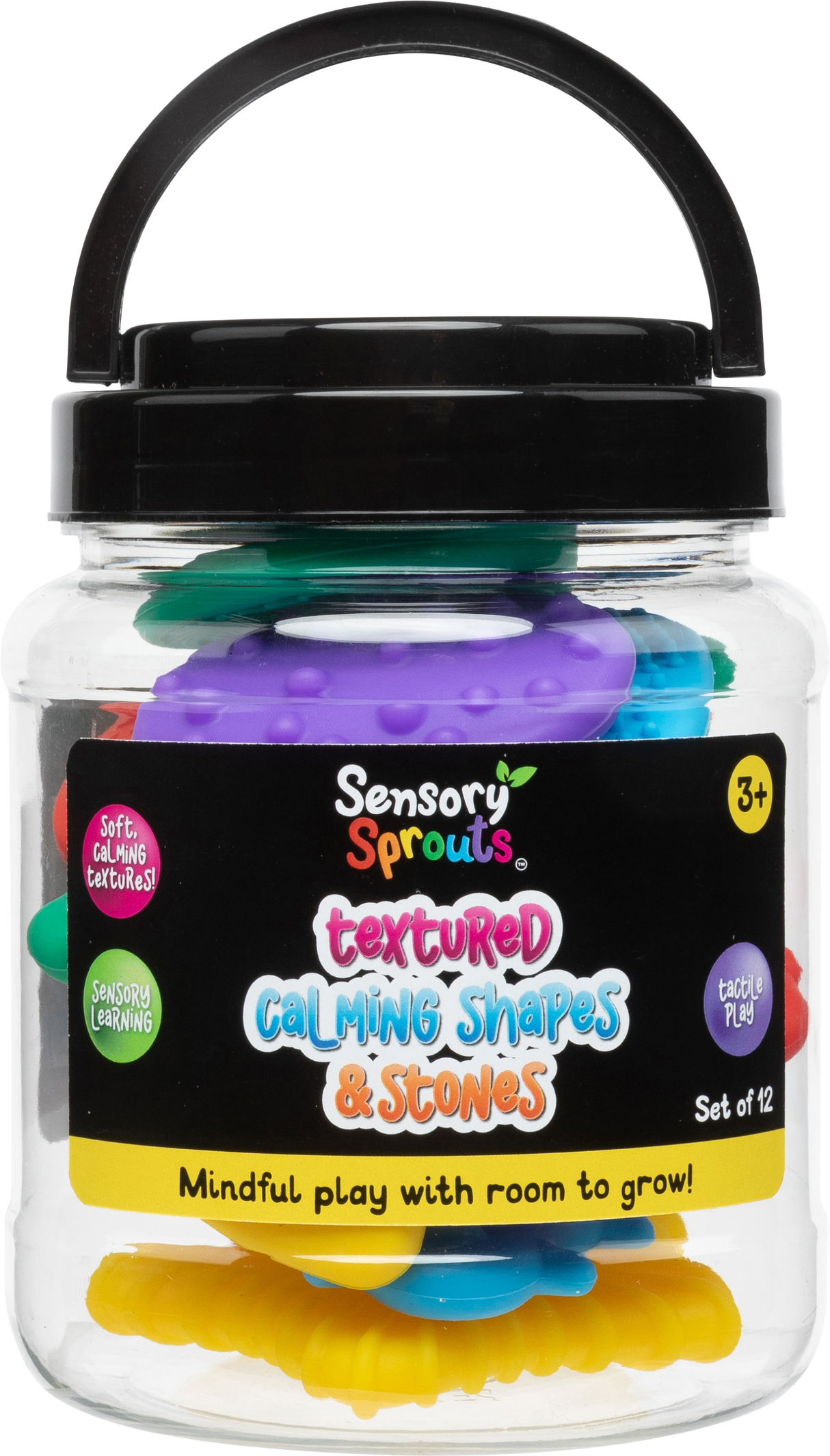 Textured Calming Shapes & Stones Set - Educational Vantage