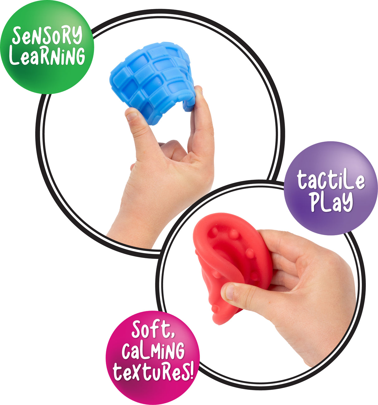 Textured Calming Shapes & Stones Set - Educational Vantage