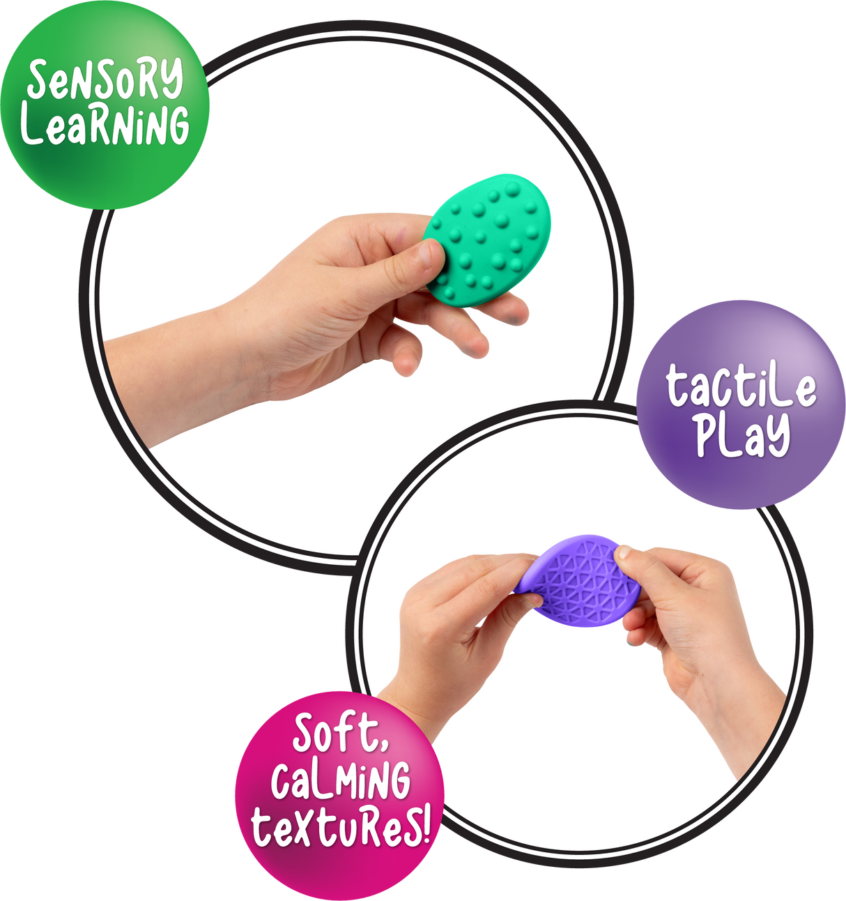 Textured Calming Stones Set - Educational Vantage