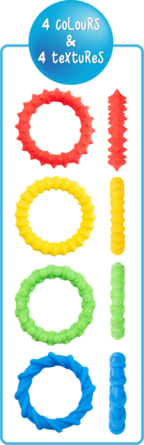 Textured Fidget Bracelets Set - Educational Vantage