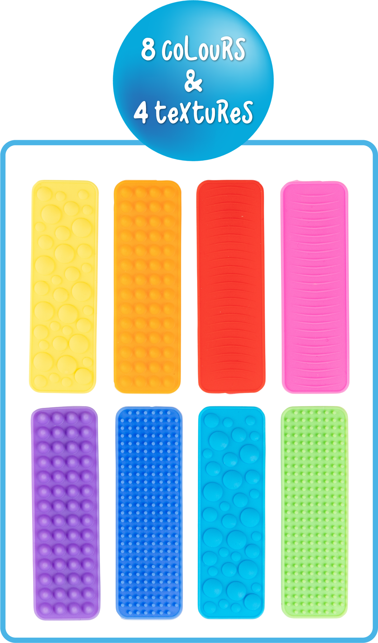 Textured Fidget Strips Set - Educational Vantage