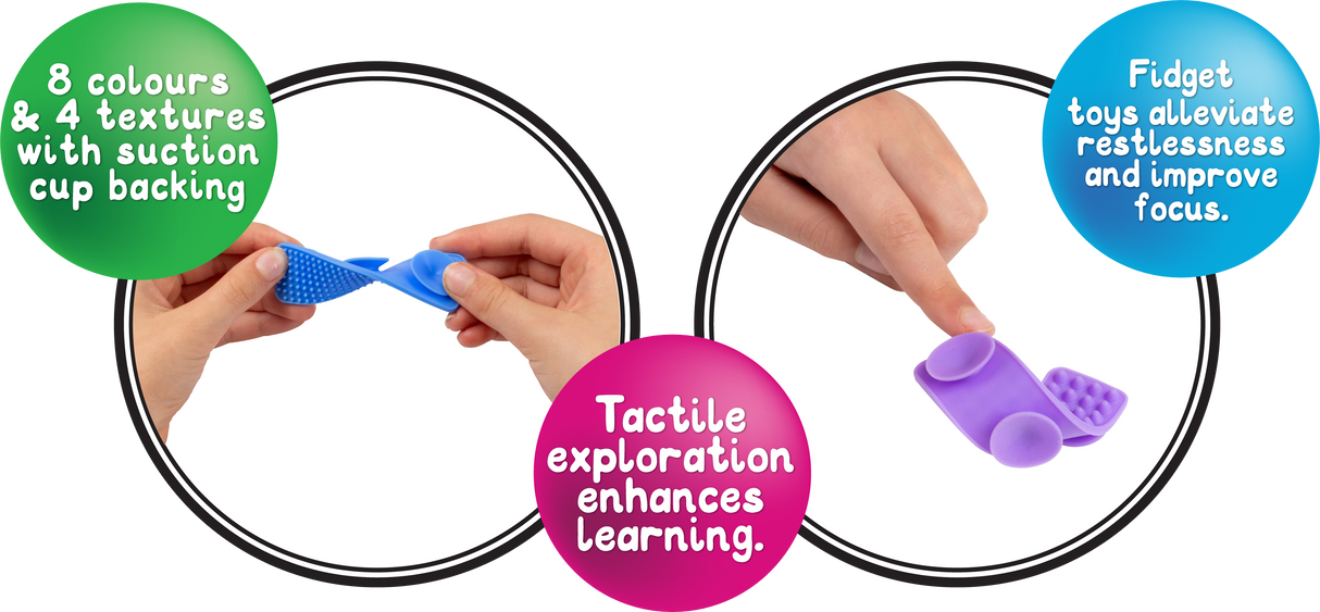Textured Fidget Strips Set - Educational Vantage
