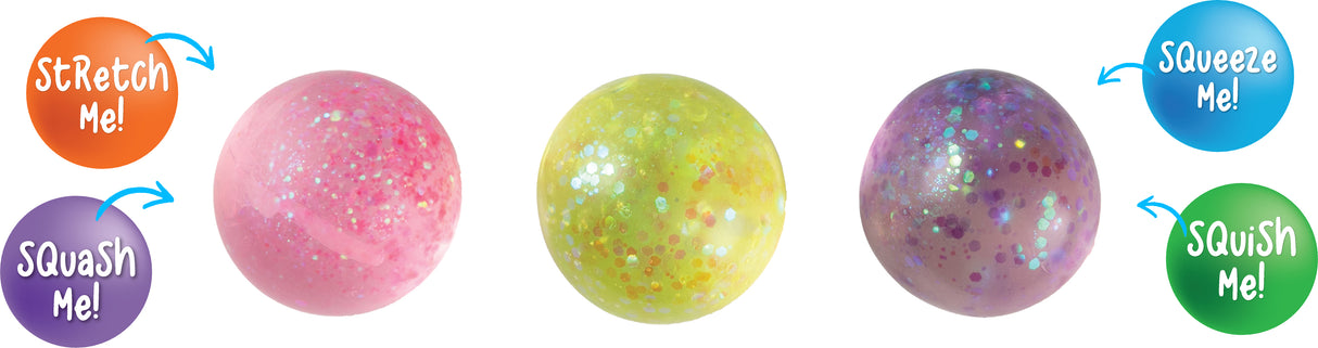 Galaxy Glitter Balls Purple - Educational Vantage