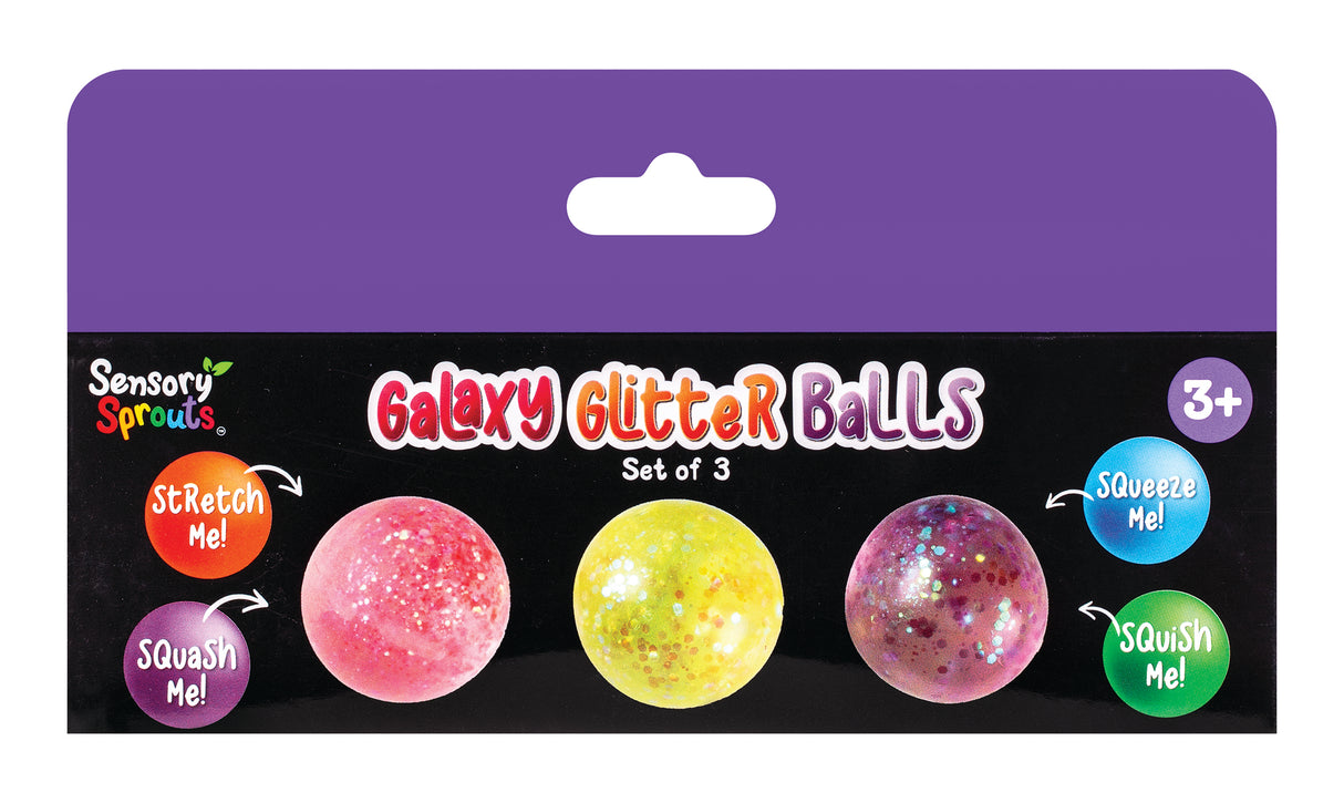 Galaxy Glitter Balls Purple - Educational Vantage