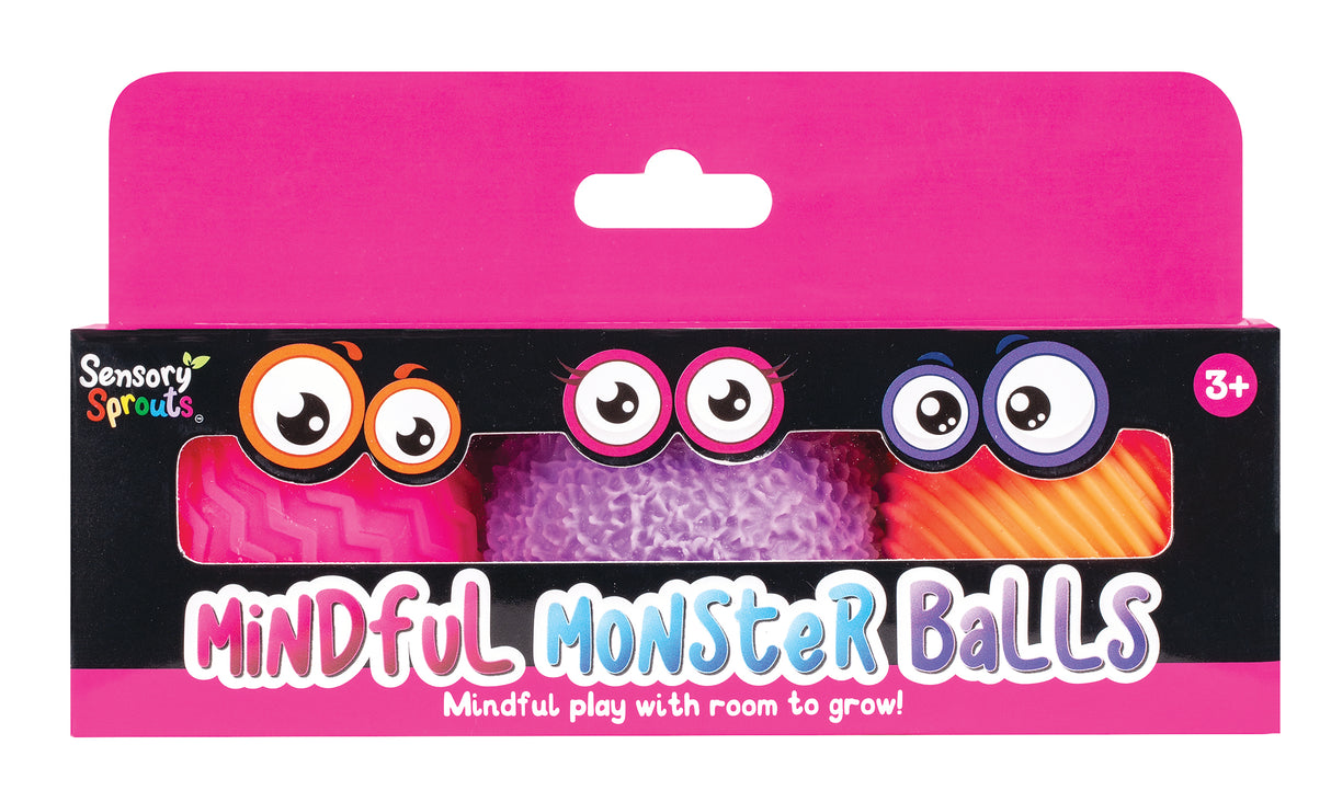 Mindful Monster Balls Pink - Educational Vantage