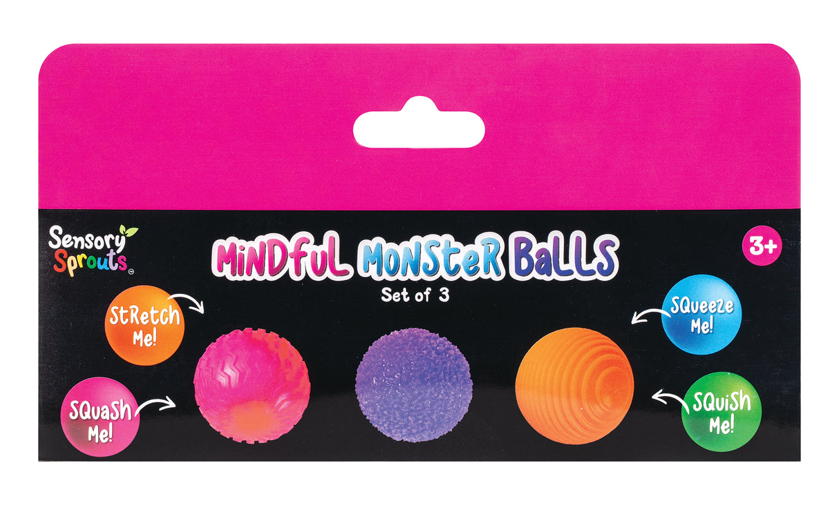 Mindful Monster Balls Pink - Educational Vantage