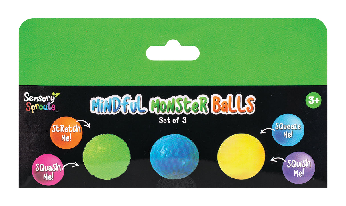 Mindful Monster Balls Green - Educational Vantage