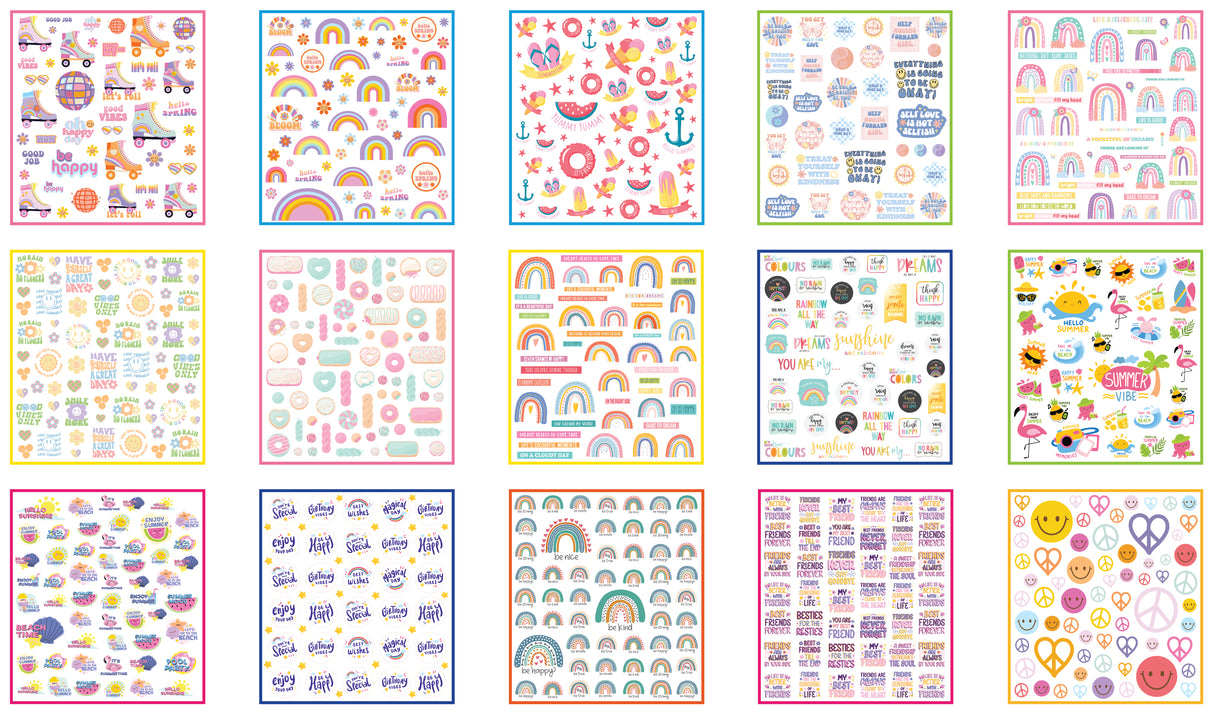 Chasing Rainbows Sticker Set - Educational Vantage