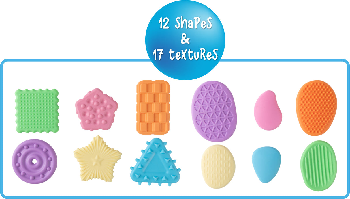 Textured Calming Pastel Shapes & Stones - Educational Vantage