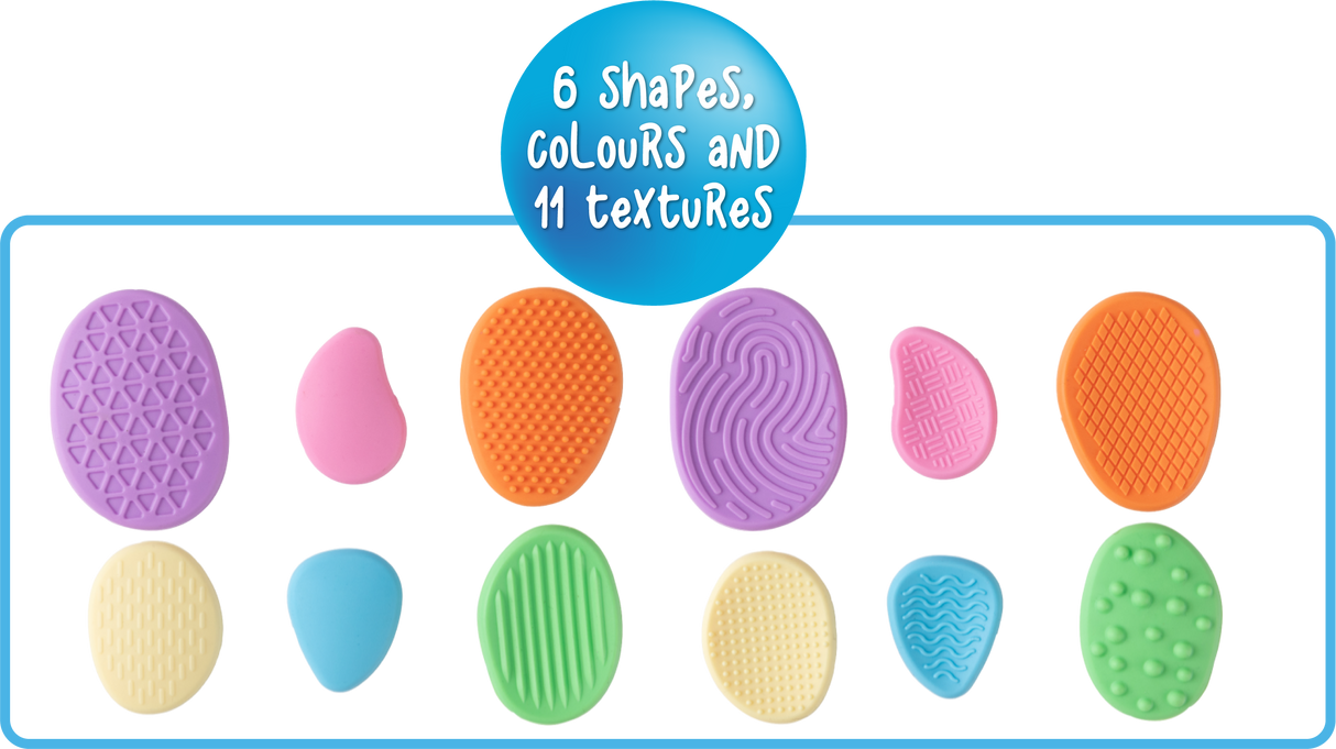 Textured Pastel Calming Stones Set - Educational Vantage