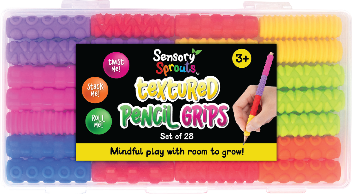 Textured Pencil Grips Set - Educational Vantage