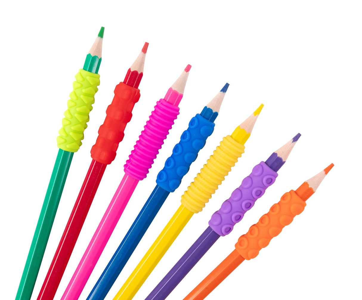 Textured Pencil Grips Set - Educational Vantage