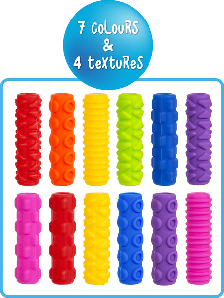 Textured Pencil Grips Set - Educational Vantage